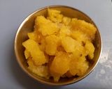 A picture of step 1 of Pineapple kesari.