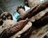 Foto del passaggio 7 della ricetta Bignè al cacao con crema pandistelle e panna #febbraioincucina
