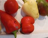 Ecetes bazsalikomos almapaprika télire házilag recept fázis 2 fotója