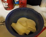 A picture of step 6 of Peach cheesecake.