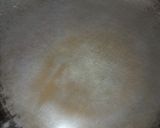 A picture of step 3 of Patira with egg sauce.