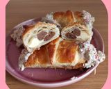 Foto del paso 5 de la receta: 🥐 Croissants rellenos de chocolate blanco y filipinos 🥐