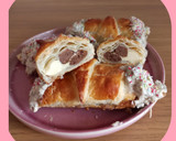 Foto del paso 5 de la receta: 🥐 Croissants rellenos de chocolate blanco y filipinos 🥐