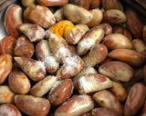 A picture of step 2 of Spicy Jackfruit Seeds Roast – Kerala Style.