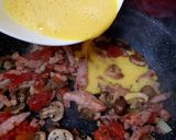 A picture of step 4 of My full Breakfast Omelette. 👍.