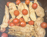 Foto del paso 3 de la receta: Pollo con cherry, soja y jengibre en freidora de aire