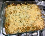 Une image de l'étape 5 de Riz gratiné au pesto, emmental et parmesan.