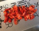 Une image de l'étape 3 de Courgettes jaunes aux tomates, poivrons verts et herbes de Provence.