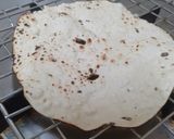 A picture of step 2 of Zero Oil Roasted Papad With Toppings --- An Appetizer For Parties & Sunday Fun & Frolic Evenings.