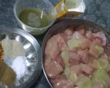 A picture of step 3 of Malai Boti Pizza.