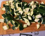 Une image de l'étape 14 de Courgettes, poivrons et tomates à l'agneau et épices.