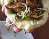 A picture of step 6 of Mushroom Stuffed Potato Cakes.