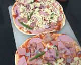 A picture of step 2 of Homemade Salami & Cheese Pizza.