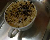 A picture of step 4 of Ferrero Dalgona coffee #dalgonacoffeechallenge.