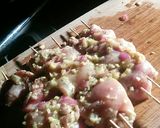 A picture of step 3 of Apricot glazed chicken skewers.