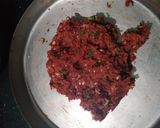 A picture of step 2 of Beetroot heart shape cutlet.
