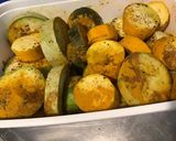 Une image de l'étape 4 de Courgettes tricolores grillées aux épices et origan (recette plancha).