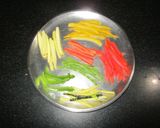 वेजटेबल्स बंडल्स इन स्वीट एंड सावर सॉस -नो अनियन -नो गार्लिक#sabzi#grand#post 2 रेसिपी चरण 1 फोटो