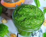 Une image de l'étape 4 de Pesto pistaches aux épinards.