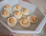 Foto del passaggio 5 della ricetta 🍳Uova ripiene leggere al tonno e ricotta 🐠🧀