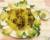 Hình bước làm 11 của món Bún xào đuôi bò