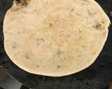 A picture of step 6 of Besan and Pyaz paratha.
