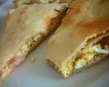 Foto del paso 3 de la receta: Tarta de paleta, queso, huevo y tomate 🍴