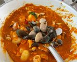 Foto langkah ke 5 dari resep Mix Seafood bumbu Saos Padang.