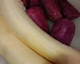 Foto langkah ke 1 dari resep Kolak ubi ungu dan pisang tanduk💜🍌.