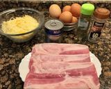 Foto del paso 1 de la receta Tortilla de maíz con queso y beicon