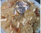 A picture of step 1 of Suji ka halwa.