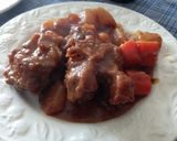 A picture of step 5 of Braised Oxtail Stew.