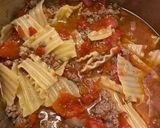 A picture of step 3 of Lasagna Soup.