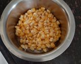 A picture of step 1 of Chatpata Corn bhel.