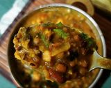 A picture of step 11 of Navaratan dal tadka.