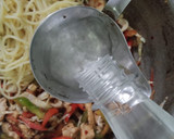 A picture of step 6 of Chow Mein.