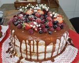 Foto del paso 6 de la receta: Naked Cake (torta de frutos del bosque 🎂)