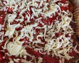 A picture of step 4 of My keto,low-carb chicken crust pizza.