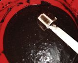 A picture of step 5 of Black velvet#themechallenge.