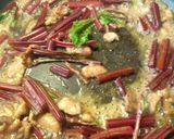 A picture of step 1 of Warm Beet Top Salad.