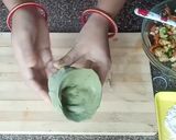 A picture of step 7 of Steamed Paneer wheat flour Momos.