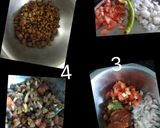 A picture of step 2 of Sprouts Papad Cone Chat.