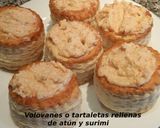 Foto del paso 8 de la receta: Volovanes o tartaletas rellenas de atún y surimi