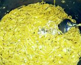 A picture of step 5 of Baked Spaghetti with Pepperoni.