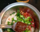 A picture of step 2 of Peri Peri Open Sandwich.