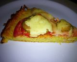 Une image de l'étape 5 de Pizza avec la base aux courgettes râpées.