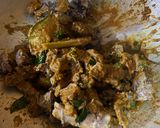 Foto langkah ke 5 dari resep Gulai Kambing Pedas Pakai Daun Kari.