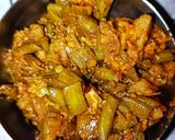 गावरान गवाराची चटकदार भाजी (Gavar Bhaji Recipe In Marathi) रेसिपी स्टेप 3 फोटो 