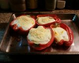 Foto del paso 5 de la receta: Morrones rellenos vegetarianos muy fáciles