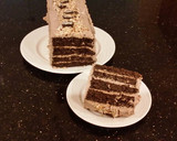 A picture of step 25 of Chocolate Layer Torte with Coconut Cream Filling and Frosting.